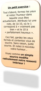 Exercice ressenti de son bien être
